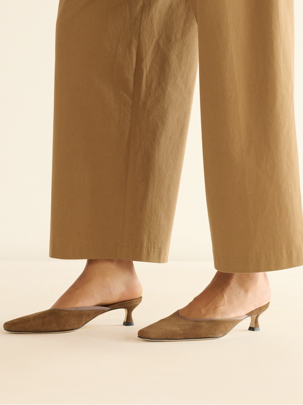 Doen Luma Heel in Tobacco Suede